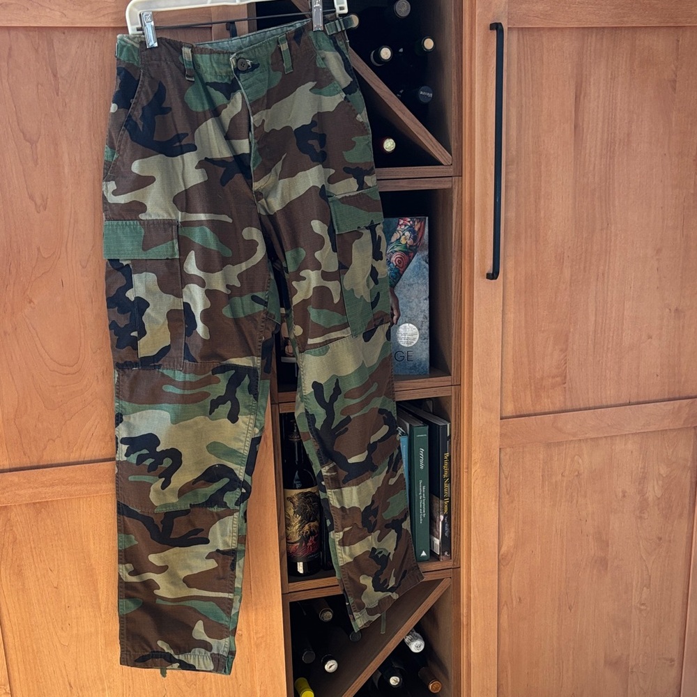 Camo Men's Green and Brown Cargo Pants